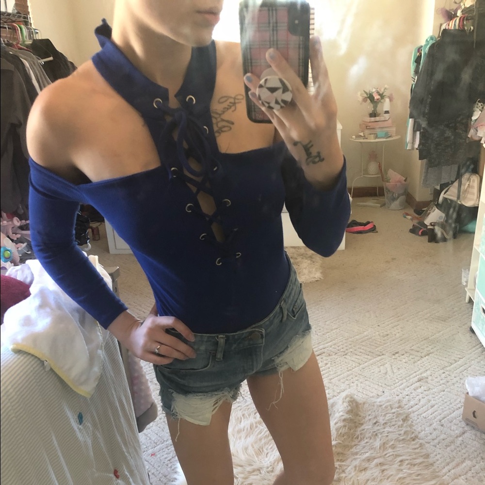 SOLD Royal Blue Bodysuit - Picture 2 of 6